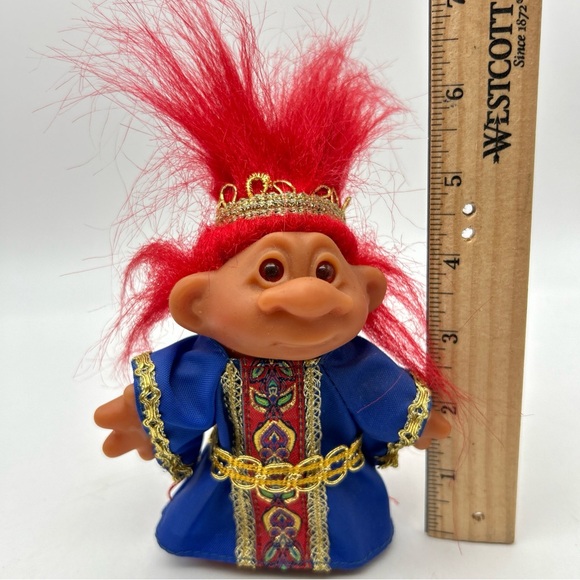 2001 Playmates Troll Company King Azul TT Totally Troll Doll 5” Hidden Message - Picture 2 of 11